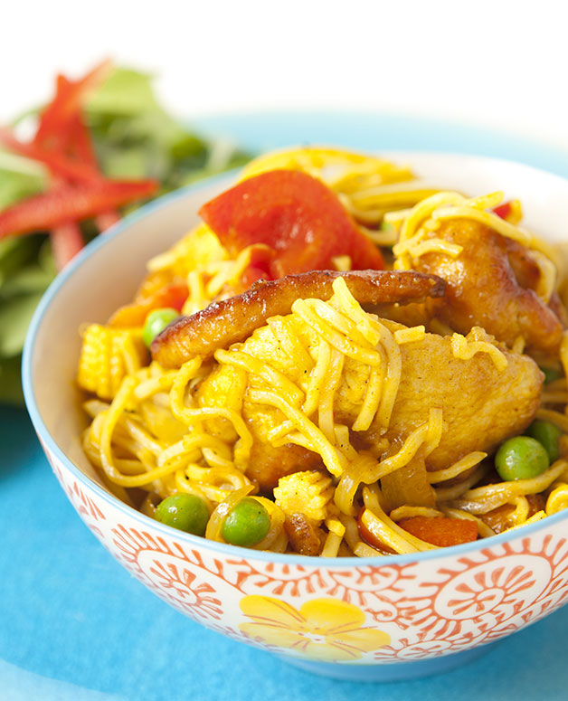 Singapore Noodles with Chicken