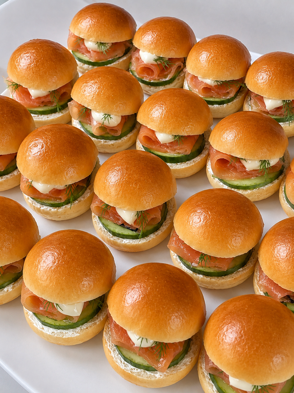 Mini Salmon Brioche buns