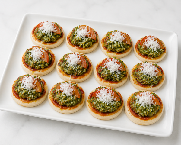 Goats cheese pesto pizza