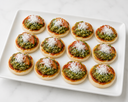 Goats cheese pesto pizza