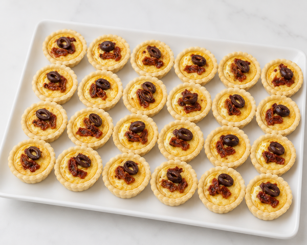 Goats Cheese and Roasted Capsicum Tarts