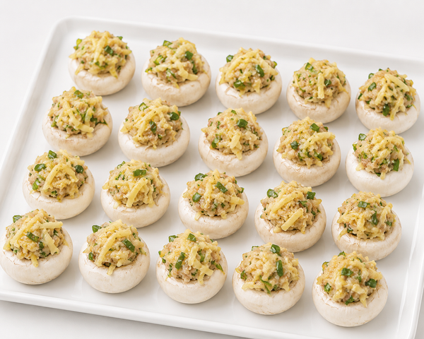 Bacon Garlic Stuffed Mushrooms