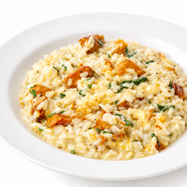 Pumpkin and  Spinach Risotto