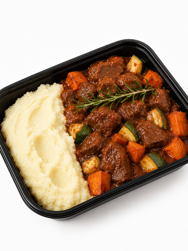 Single Suppers Lamb and Rosemary Casserole with Creamy Mash