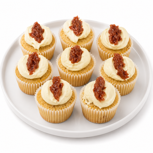 Apple Rhubarb Cup Cake