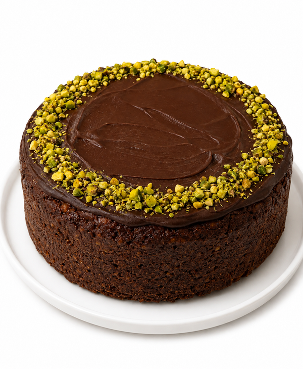 Flourless Chocolate Pistachio Cake