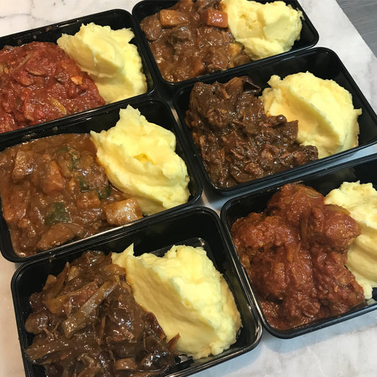 Single Suppers Lamb and Rosemary Casserole with Creamy Mash